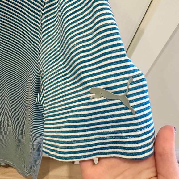 Puma Men's Striped Golf Polo Shirt - Picture 5 of 5